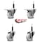 Service Caster 3'' Nylon Swivel 3/4'' Expanding Stem Caster Set 2 Total Lock Brakes, 4PK SCC-EXTTL20S314-NYS-2-S-2-34 - alternate 3